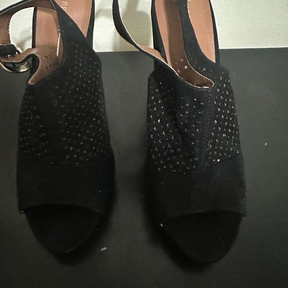 ✨ Report Sparkle Suede Leather Thick Pumps with Buckle – Women’s Size 8 - Picture 3 of 4